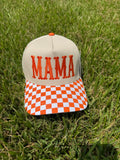 Mama Checkered Trucker Hat